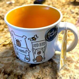 Be Humble and Kind Coffee and Tea mug 14 ounce.  New with tag.   Hand painted.